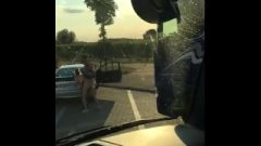Trucker Fuck’s Slut On German Autobahn