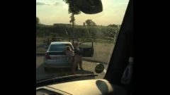 Trucker Fuck’s Whore On German Autobahn