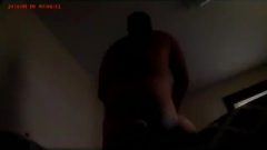 Hidden Web-cam On Floor. Cheating Married Chunky Bitch