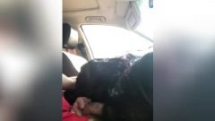 Slut Gagging In My Car