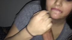Latina Receives Throat Smashed